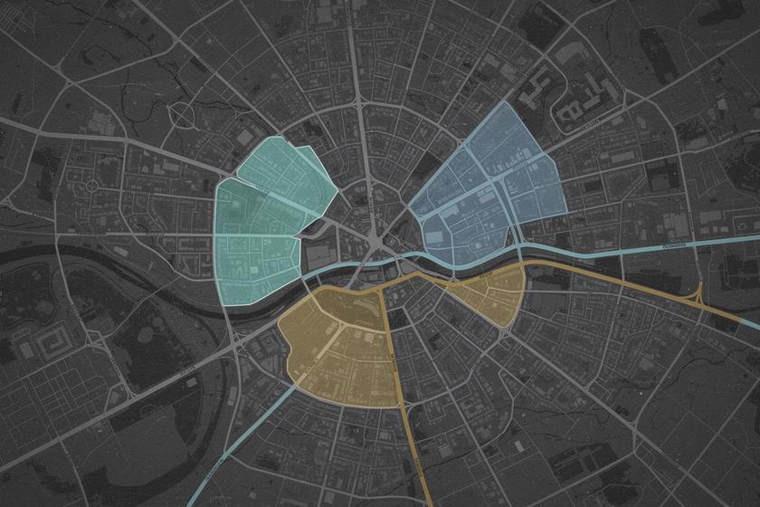 Map preview for scooter and e-bike pickup locations in Kyiv